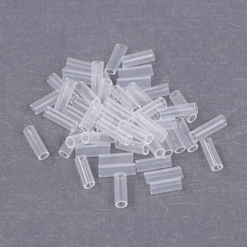 50Pcs Chain Anti-lost Cover Pendant Acrylic Card Chain Falling Off Key Ring Protective Cover