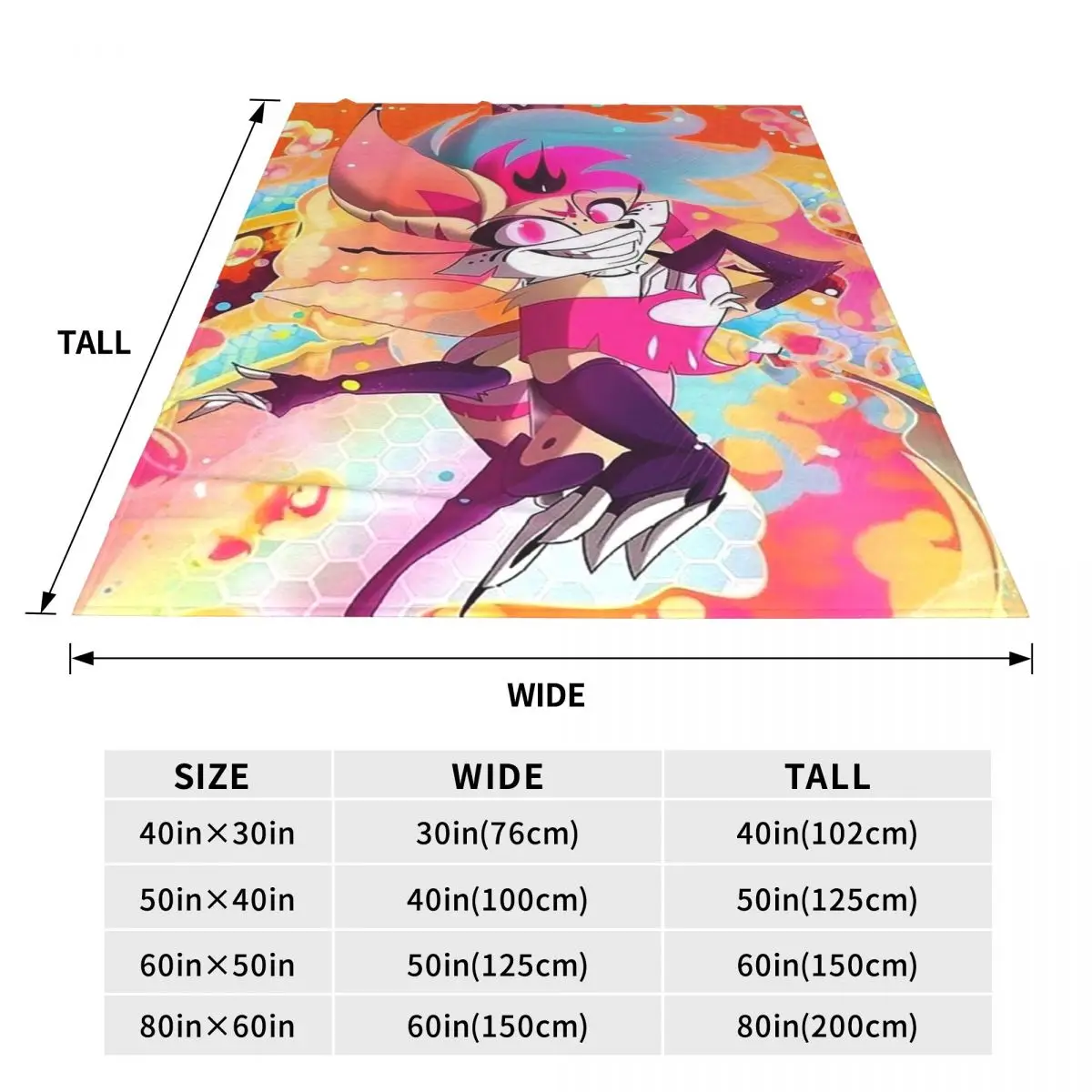 Helluva Boss Beelzebub Blankets Fleece Sofa Throw Blanket Breathable for Home Bedroom Outdoor Throws Bedspread Quilt