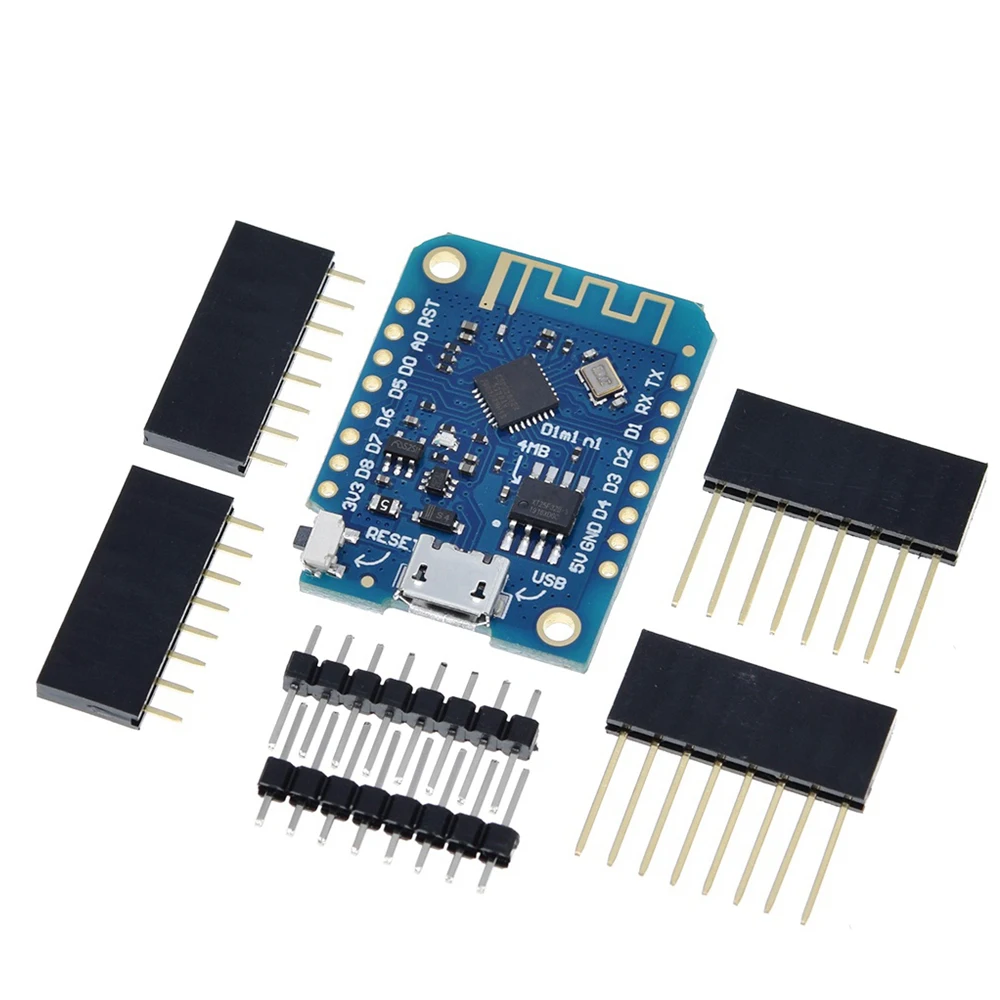 Плата для разработки Wemos D1 Mini V3.0.0 WIFI на основе ESP8266 CH340 CH340G 4 Мб для Arduino Nodemcu V2 MicroPython