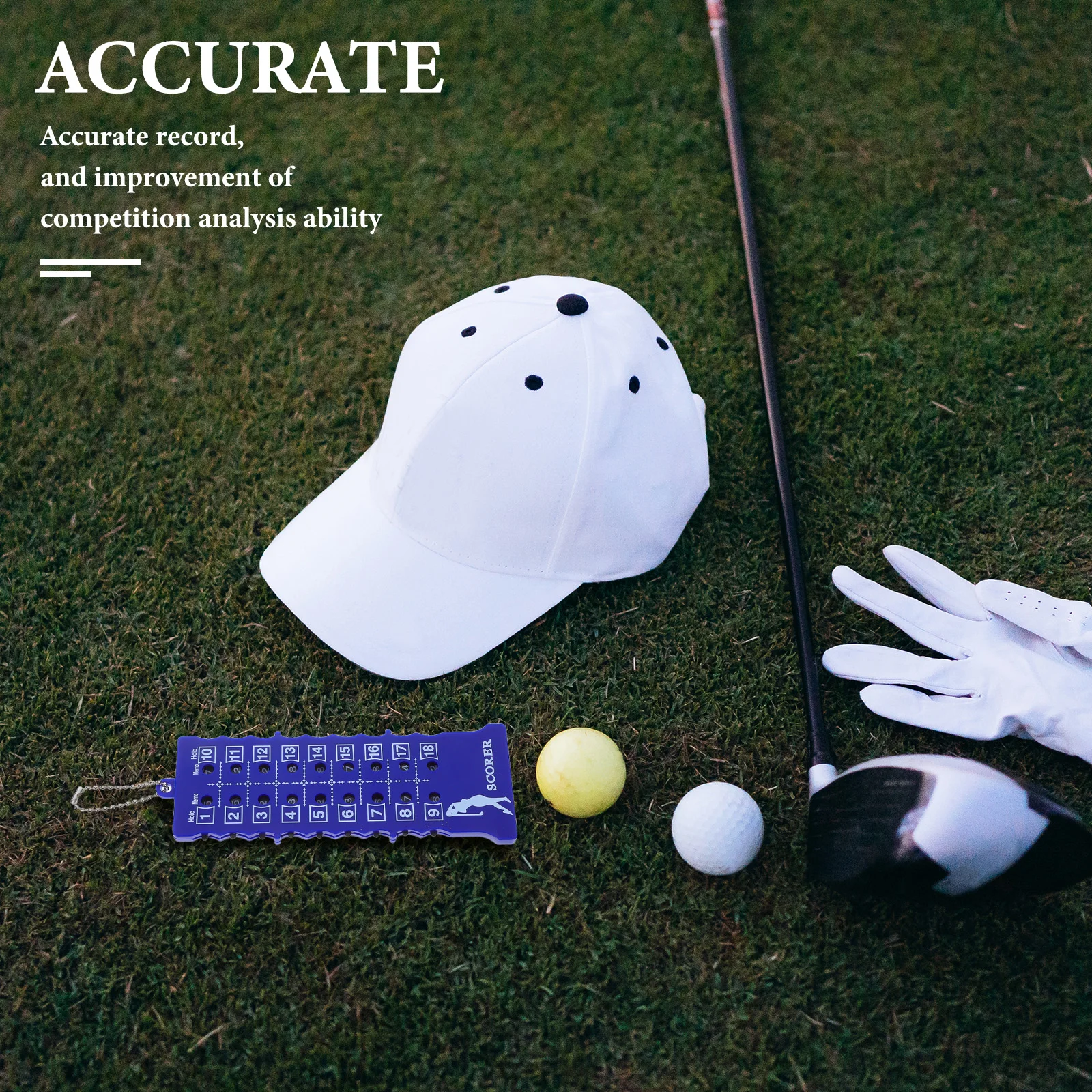 

2 Pcs Golf Scorer Indicator Counter Clicker Essentials for Men Compact Golfs Tool Bar Equipment