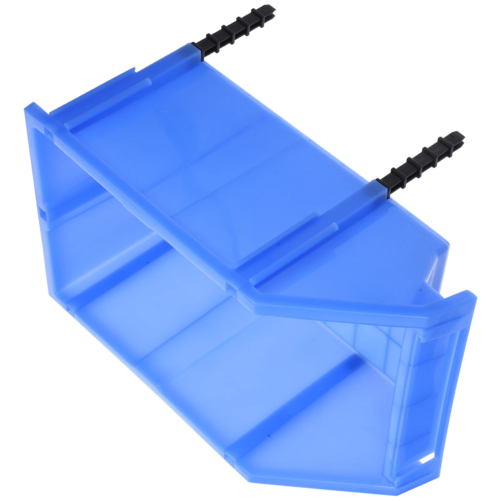 

Stackable Plastic Bins Parts Box Hardware Organizer Component Garage Blue Durable Reusable Toolbox Container Wrench Screwdrivers
