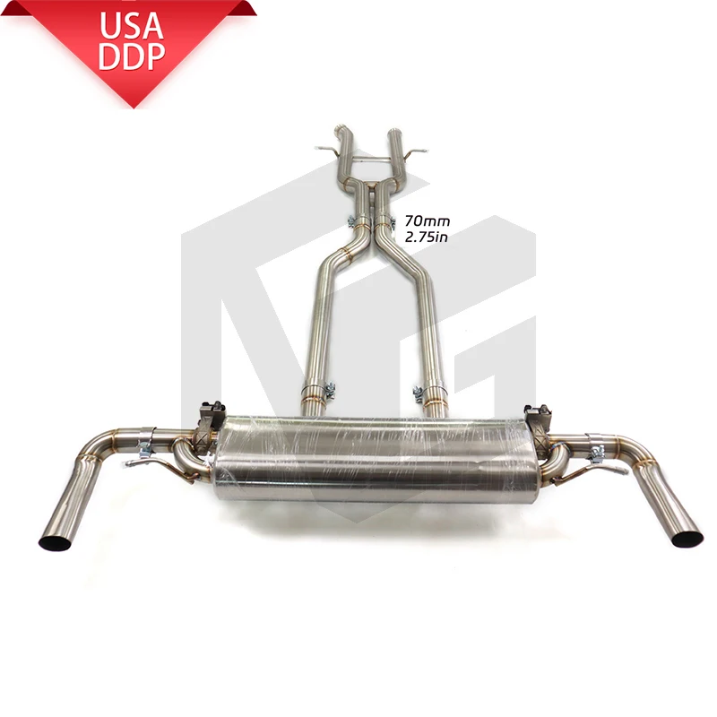 

ING Performance SS304 Exhaust system catback for Mercedes Benz ML500 W166 Elect Valve Engine Race Auto Muffler