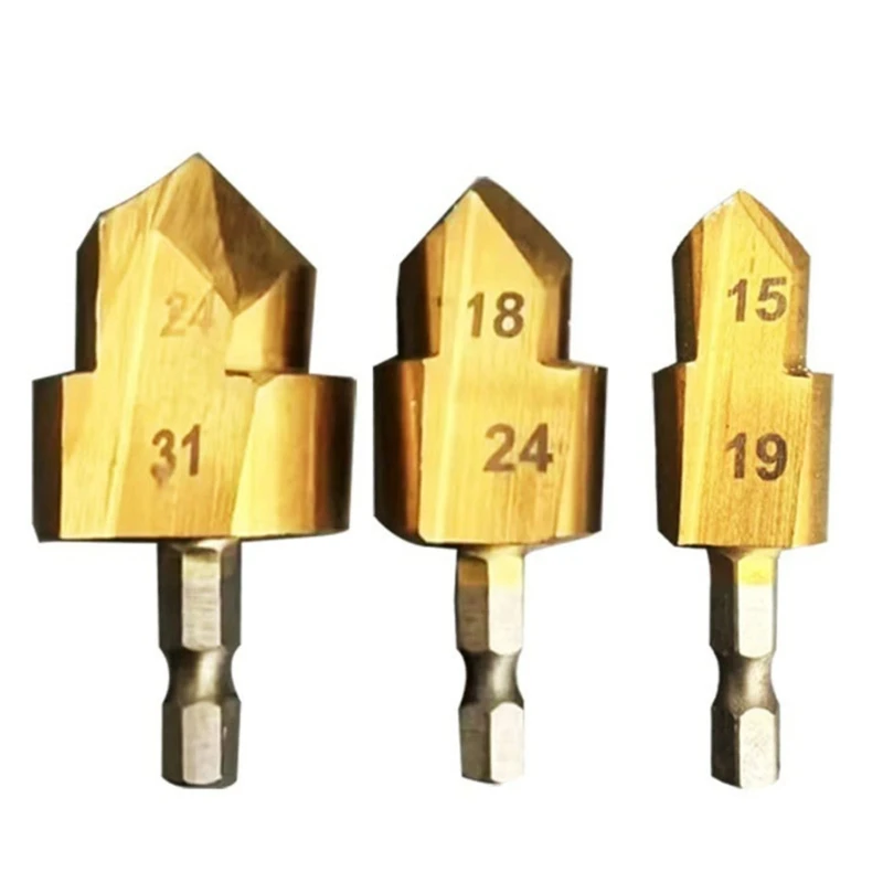 Swaging Tool Hand Drill Swaging Tool Tube Expander Manual Pipe Swage Tool Expander Tubing Tool 15-19mm/18-24mm/24-31mm