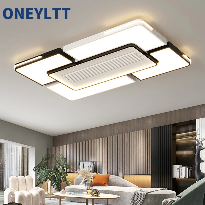 

2025 bladeless ceiling fan LED hidden ceiling fan light remote control for living room and dining room heating and cooling modes