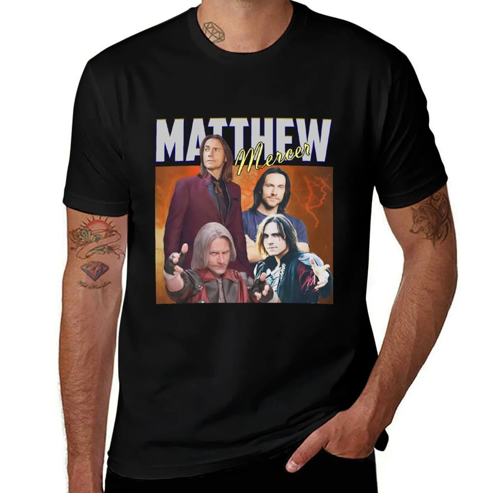 Matthew Mercer Vintage T-Shirt Long Lasting Casual T-Shirt