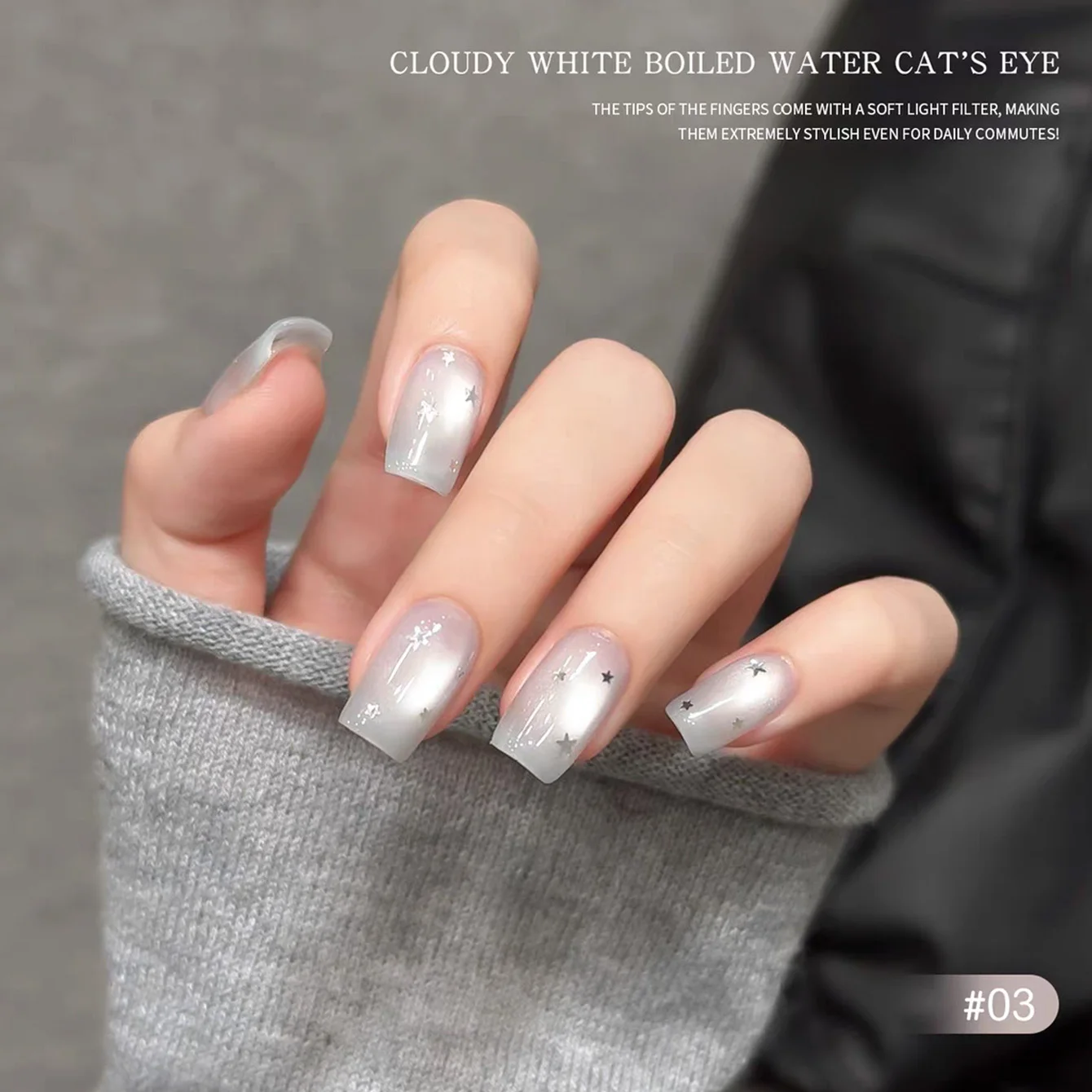 ZH 12ML 9/Pcs Ice Clouds And Mist Cat Eye Gel Magnetic Nail Polish Holographic Powder Eye Gel Varnish DIY Nail Salon Gel Nails