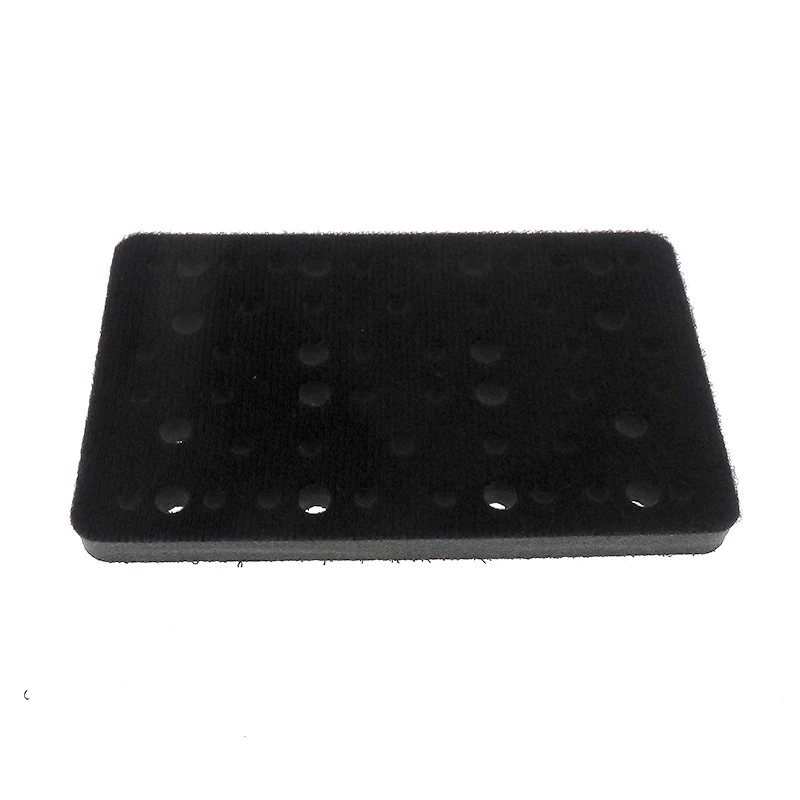 Tampone di interfaccia per tamponi abrasivi in schiuma morbida da 2 pezzi, tampone di supporto in spugna con gancio e anello da 80 x 133 mm per levigatrice RTS400 LS130