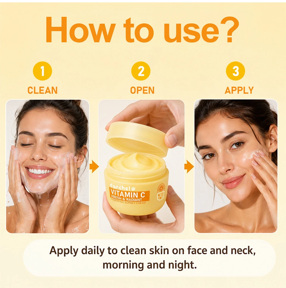 Vitamin C Matte Spot Fading Moisturizing Cream Deep Hydration Rejuvenate Skin Light Texture Refreshing Non Greasy