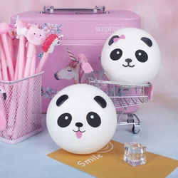 4cm/7cm/10cm Squishy Chinese Panda Bun Stress Reliever Ball Slow Rising Decompression Toys PU Key Chains Keychain Kids Gift