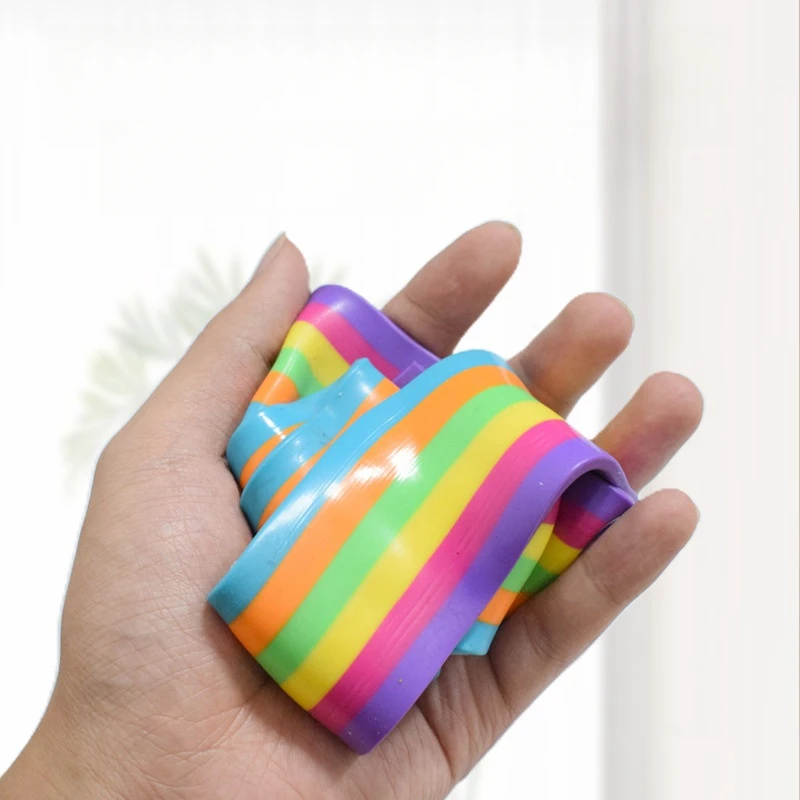 Rainbow Lint Roller Pet Hair Remover Stress Relief Toy Decompression Gadget Replacement Sheets for Luxury Gift Fur Cleaning Tool