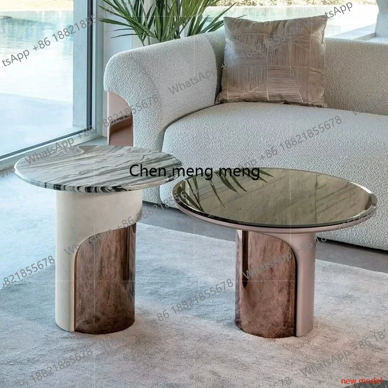 N138  Light luxury marble edge living room home hotel apartment, movable combination high-end, small side table