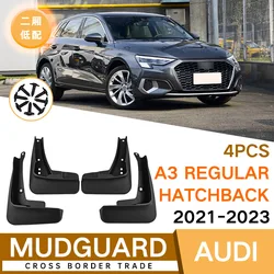 For A3 Regular Hatchback 21 2023 Car Red Molded Mud Flaps Splash Guards Mudguards Front Rear Styling Front Rear Car Accessories