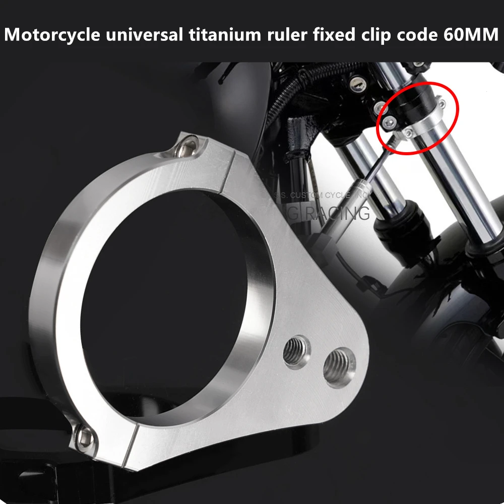 Universal Lenkungsdämpfer Motorrad Stoßdämpfer Gabel Klemme Halterung Dämpfer Festcode 60 MM