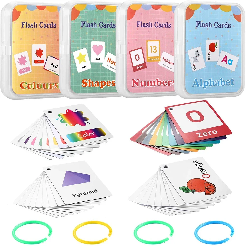 

Kids Montessori Toy Baby Learn English Word Card Flashcards Cognitive Educational Toys Picture Memorise Games Gifts for Children