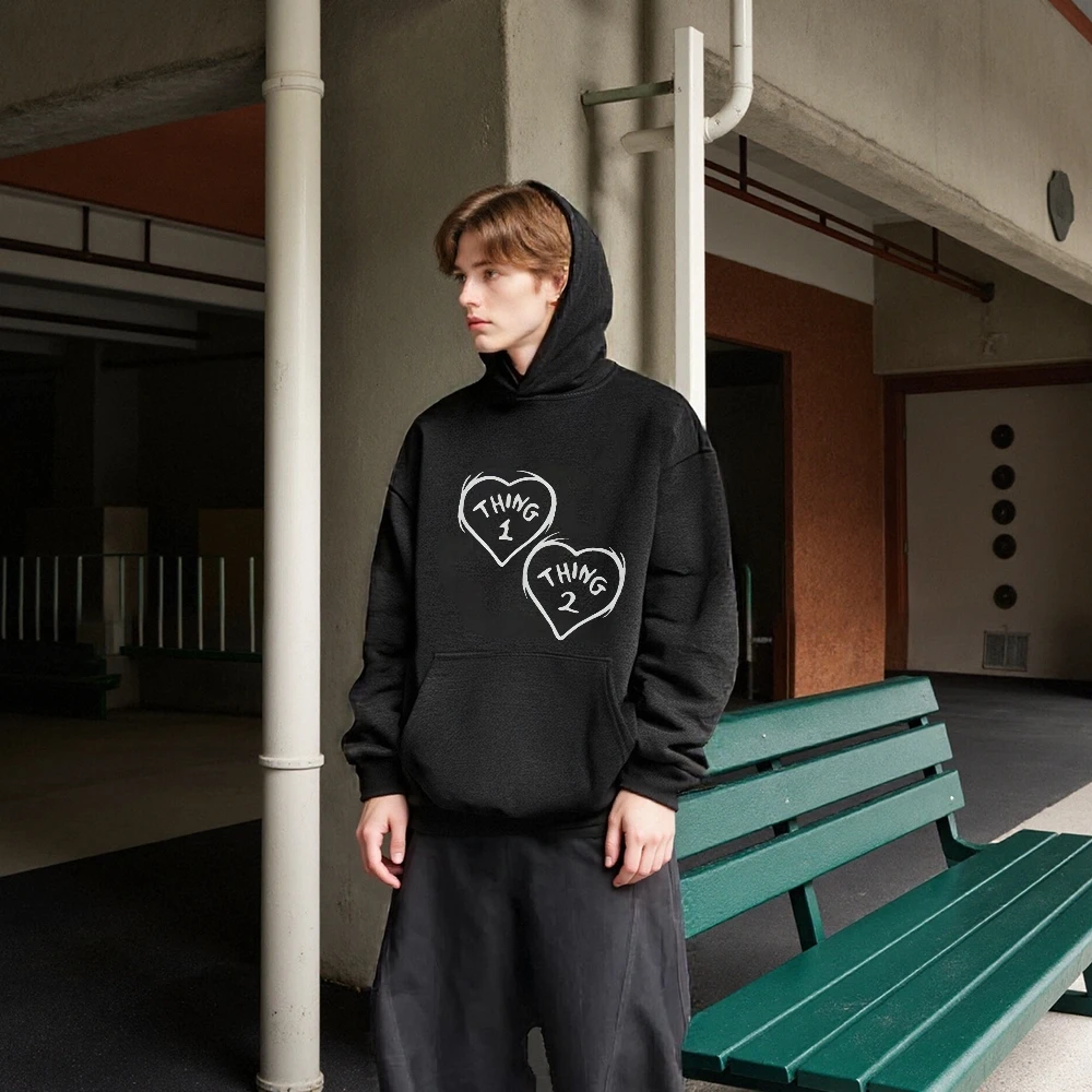 Heart Thing Graphic Hoodie Hoodies For Man Hooded Sweatshirts Women Men Clothing Y2K Clothes Long Sleeve Hoodie