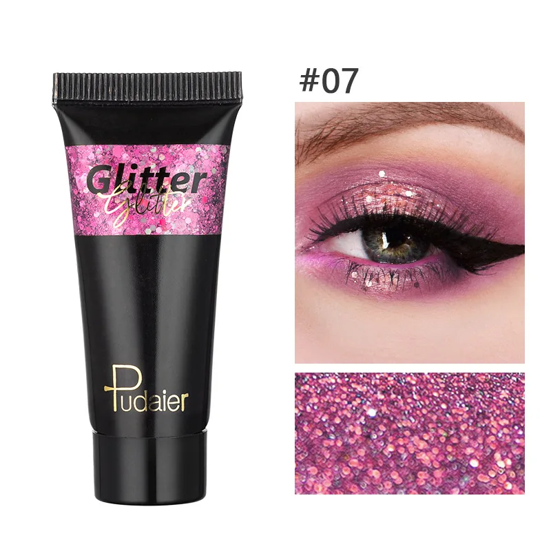 Pailletten Glitter Vloeibare Oogschaduw Markeerstift 12 Kleuren Langdurige Shimmer Face Body Hair Multifunctionele Make-Up Podiumcosmetica