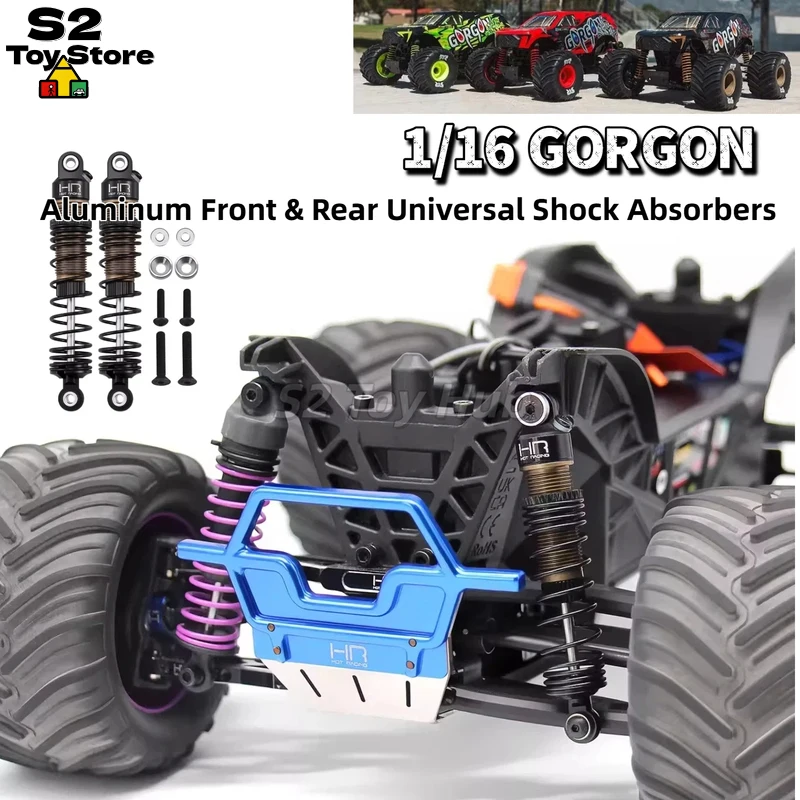 

Алюминиевые универсальные передние и задние амортизаторы HR Hot Racing 71 мм, пара, модель GRM71DP01, для радиоуправляемых монстр-траков ARRMA 1/16 Quake, Grom, Gorgon, Grom RC.