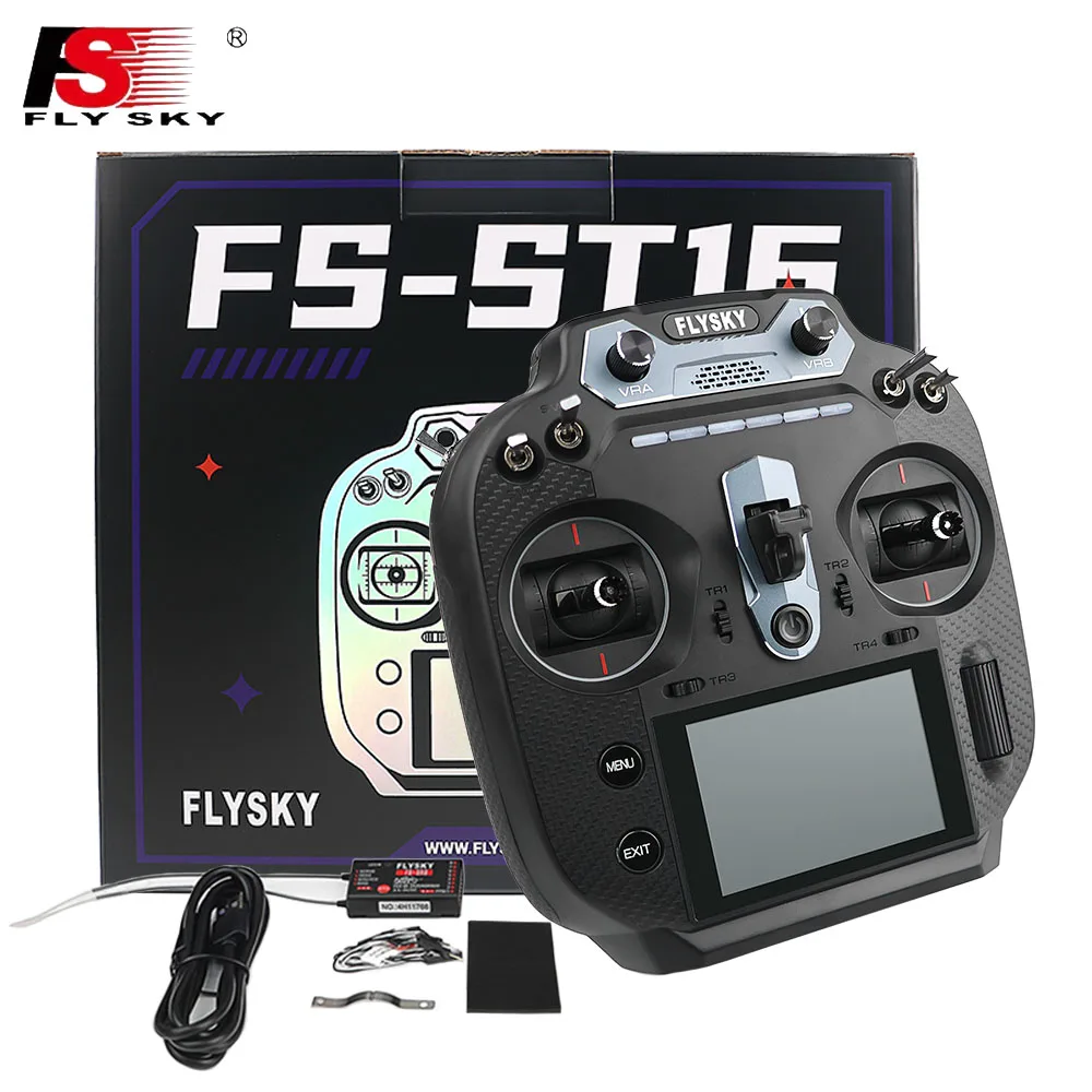 Flysky يطير السماء FS-ST16 ST16 16CH 2.4 جيجا هرتز ANT بروتوكول التحكم عن بعد الارسال مع استقبال FS-SR8 لطائرات قارب سيارة RC