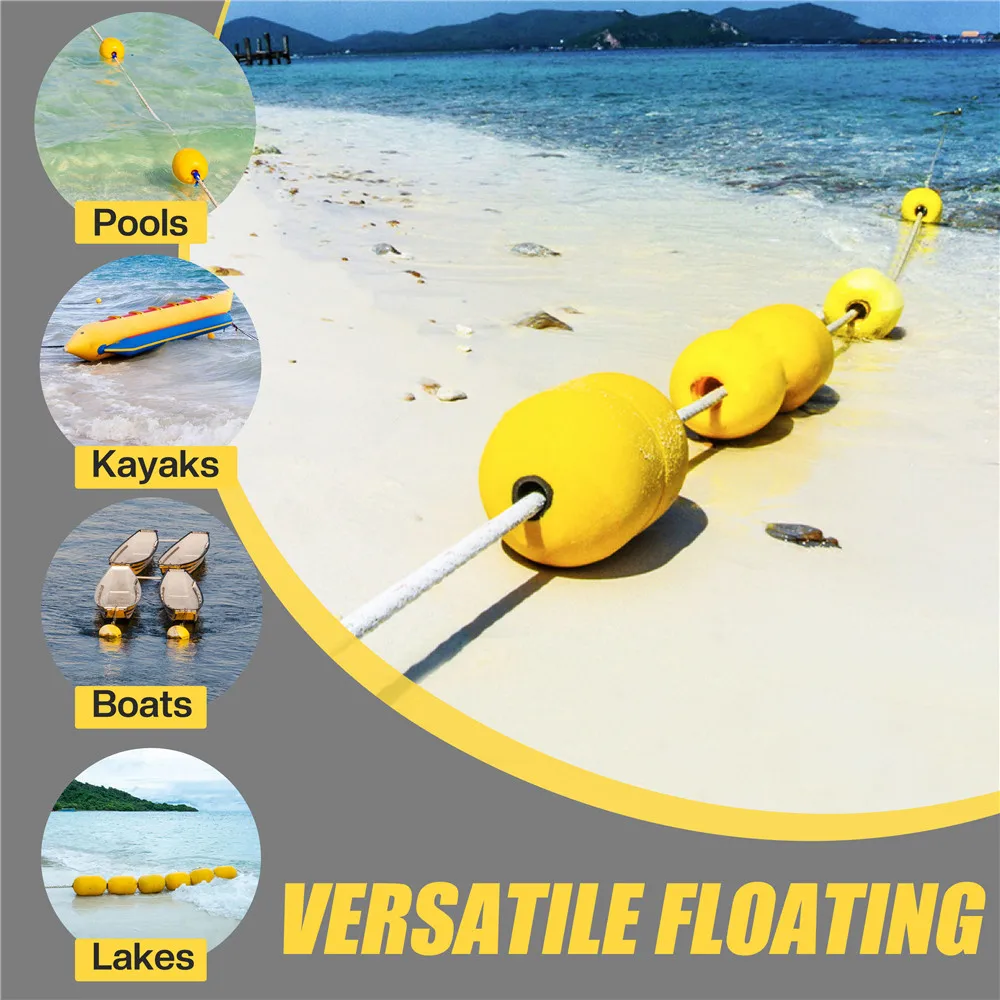 2pcs Fishing net floats Bobber Deep Water Net Foam Float Floating buoy Crab Pot Markers Drift Anchor Rope Kayak Fishing tackle