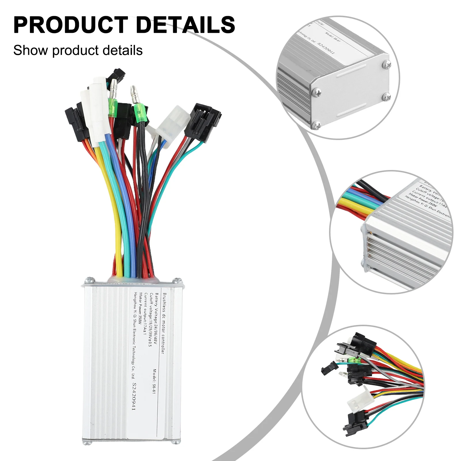 

EBike S830 Screen EBike LCD Display Controller 250/350W Bicycle Controller Display EBike LCD S830 Screen Maximum Speed