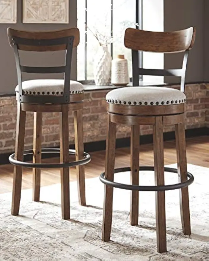 30" Farmhouse Pub Height Barstool, Bro