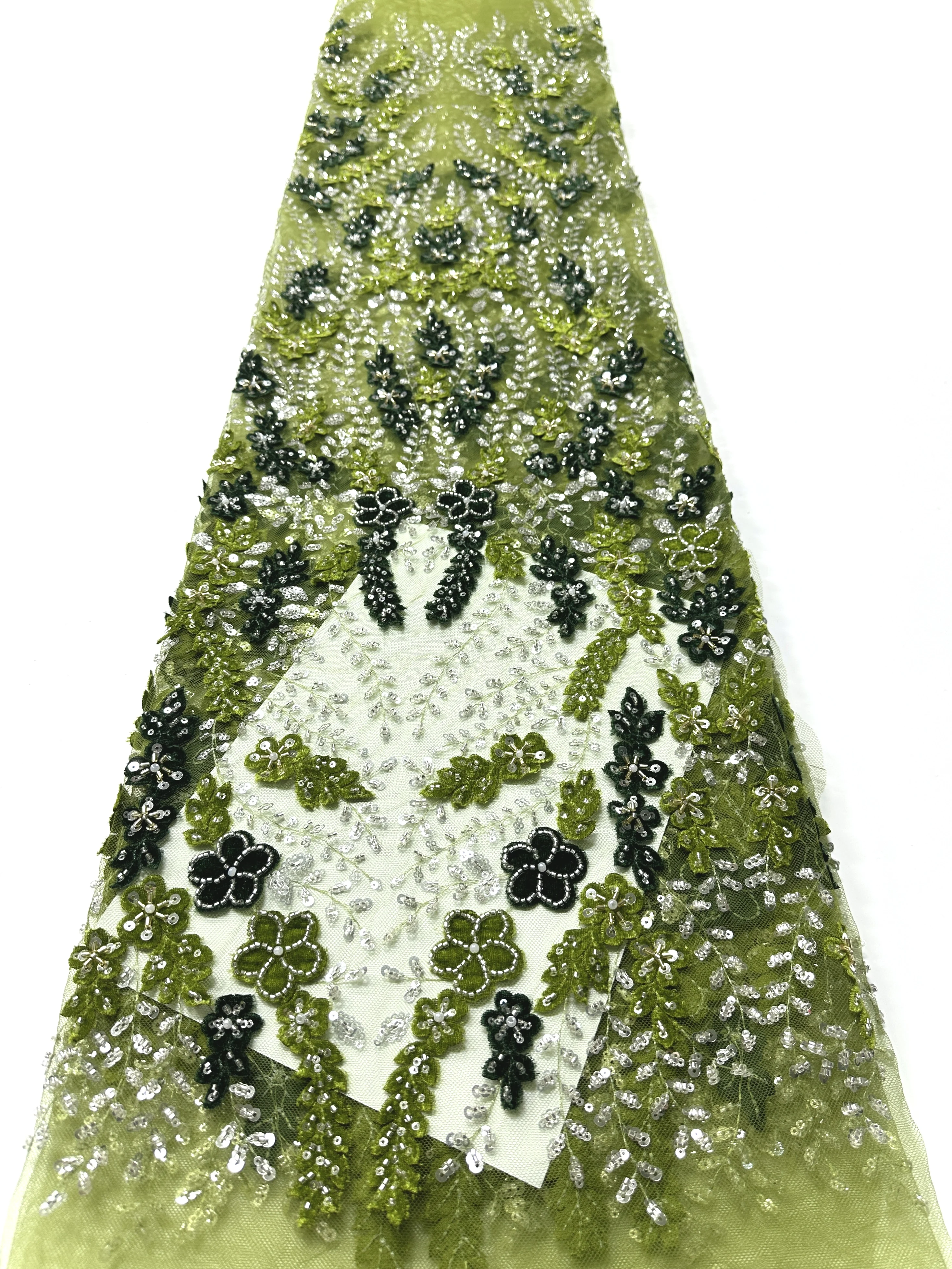 

Африканская бархатная кружевная ткань для жениха, высокое качество, французская сетчатая кружевная ткань с блестками, нигерийская кружевная ткань для шитья свадебного платья