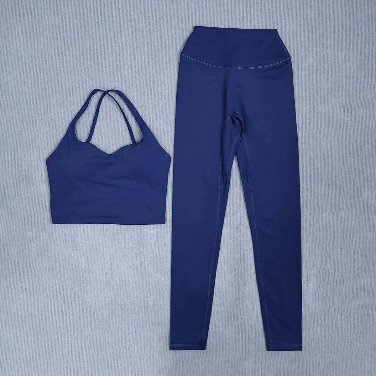 Women's Summer 2Pcs Sleeveless Sports Set Woman Gym Yoga Outdoors Shockproof Vest Two-piece Running Suit Female Sportswear