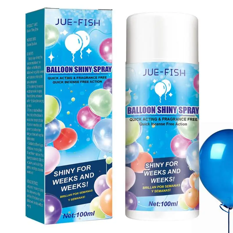 Balloon Spray Balloon Shine Spray 100ml Glittering Balloon Spray Maintains Balloon Surface Gloss Without Oxidizing And Fading