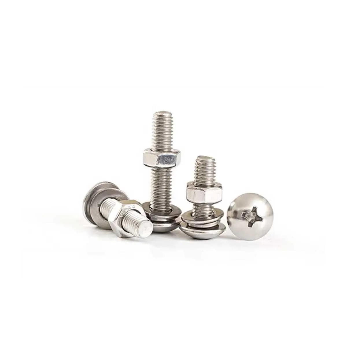 

M3M4M5M6 201 Stainless Steel Cross Mushroom Head Screw And Nut Set