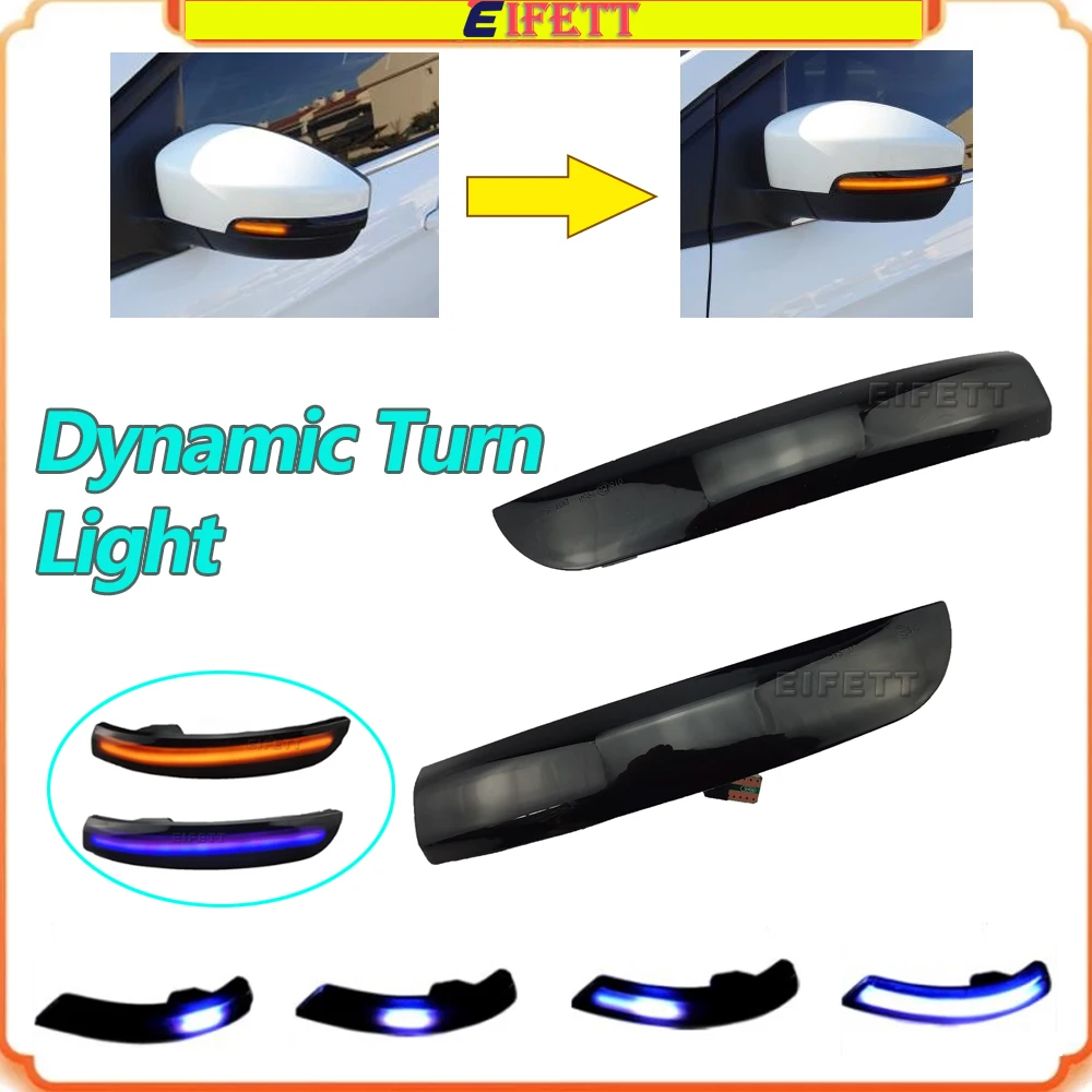 LED Dynamic Turn Signal Blinker Side Mirror Indicator Light For Ford Kuga / Escape EDGE 2013-2018 Ford EcoSport 2013-2018