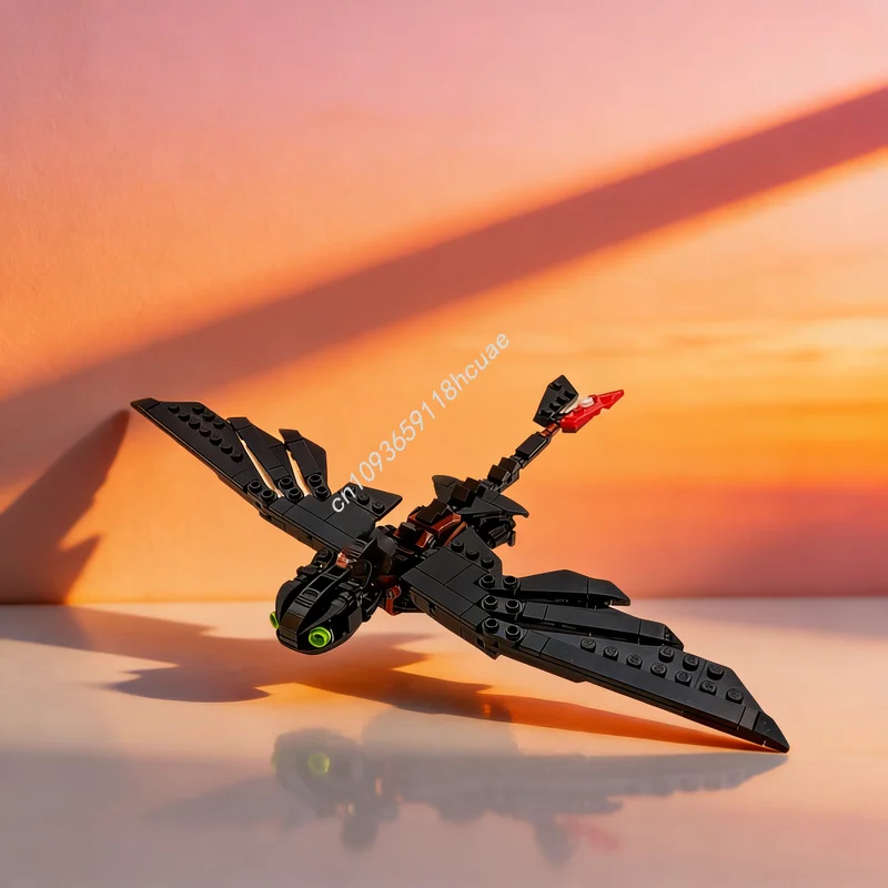 

227 деталей MOC Конструктор «Беззубый викинг»: архитектурная модель, рождественский подарок, игрушка, развивающая идея для творчества, конструктор для детей