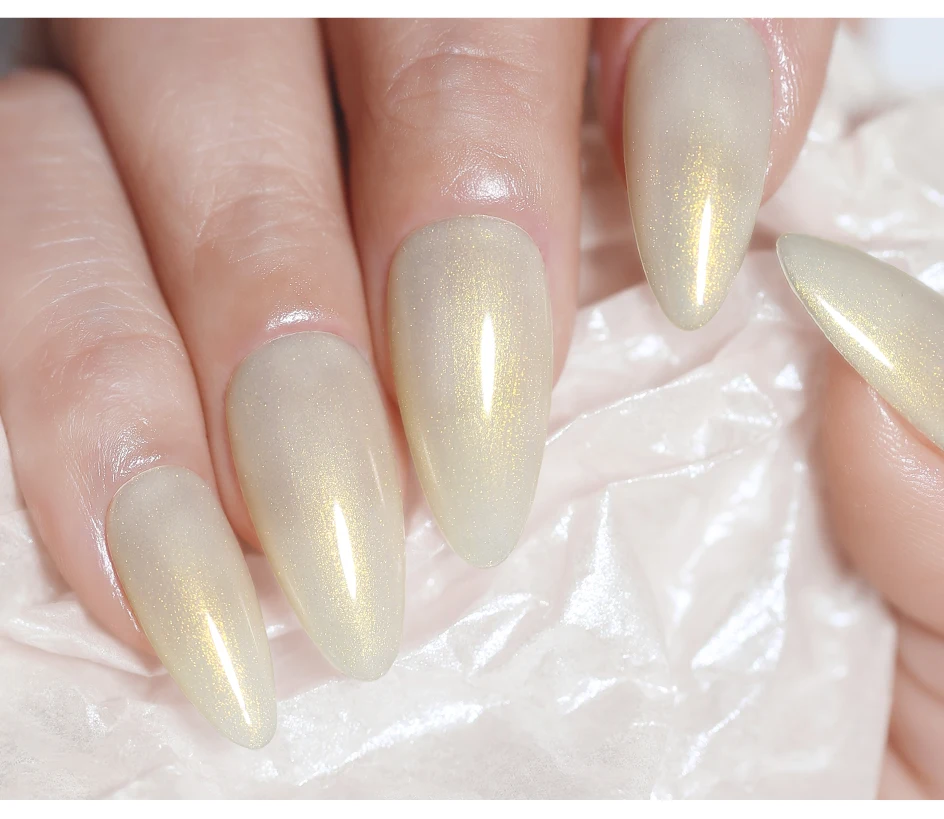 Arte Clavo Großhandel 15ml Japanischer Nagel-Gel-Lack Flash White Shell Aurora Pink Pearl Milky Glitter Gel Dropshipping Salon – Detail 9