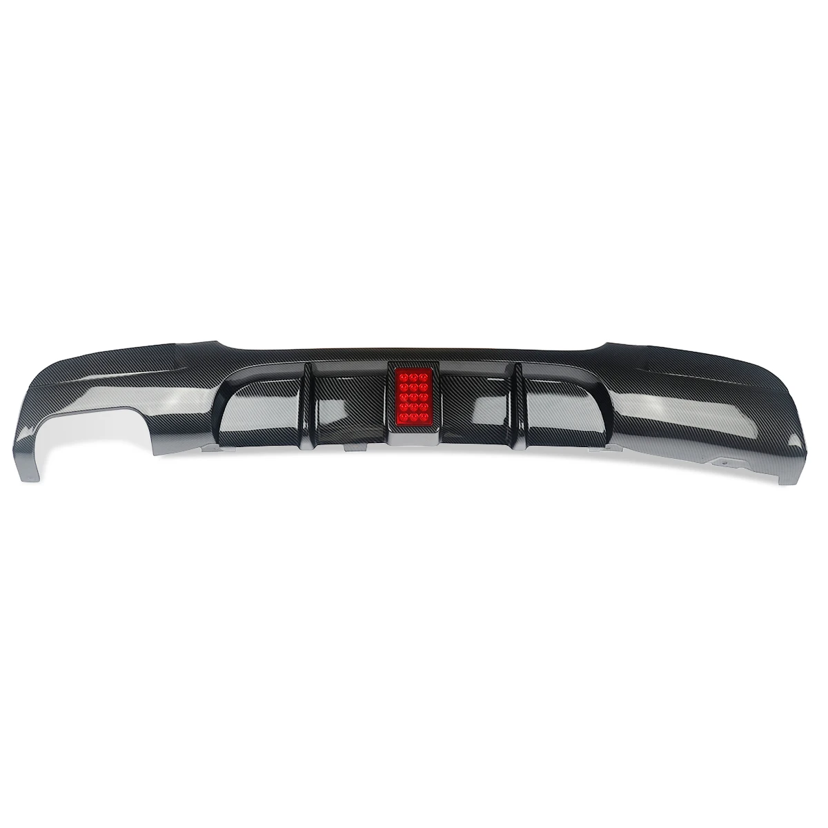 Carbon Painted Rear Diffuser W/ LED Light For BMW 3Series E90 E91 M-Tech 2005-2012