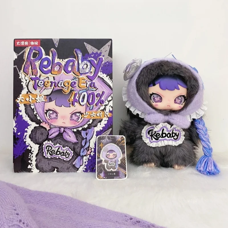 Rebaby Teenage Era 400% Series Blind Box Cute Rebaby Blind Doll Vinyl Plush Mystery Box Anime Action Figure Ornament Gift Toys