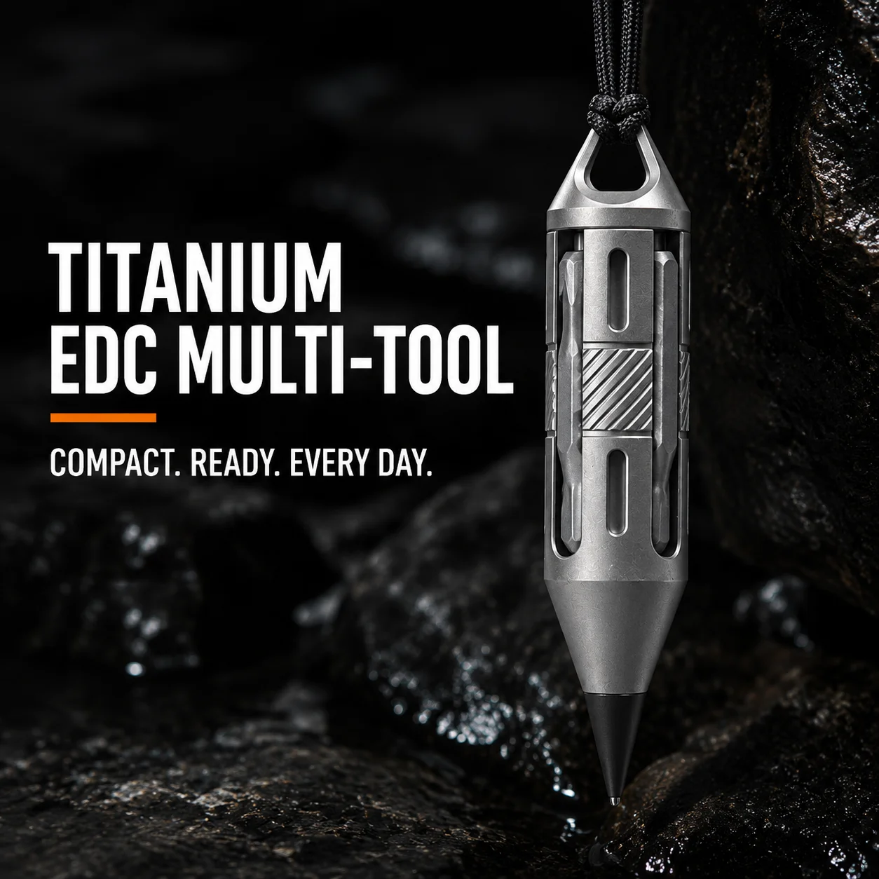Titanium Alloy Mini Pen Screwdriver Portable Outdoor Camping Multi-functional Gear Pocket Tools EDC