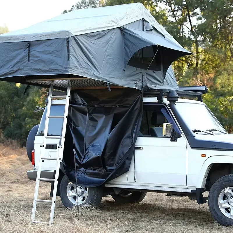 Roof Top Tent for SUV Truck Sheet Metal Travel Camping Shelter Outdoor Car Tent Trailer Waterproof Vehicle Mounted Rooftop