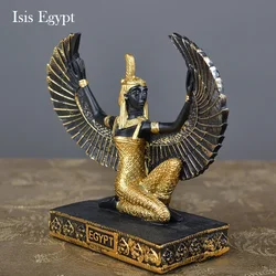Ancient Egypt Isis Statue Egyptian Magic Marriage Goddess Figurines Resin Pyramid Obelisk Sculpture Crafts Home Decortion