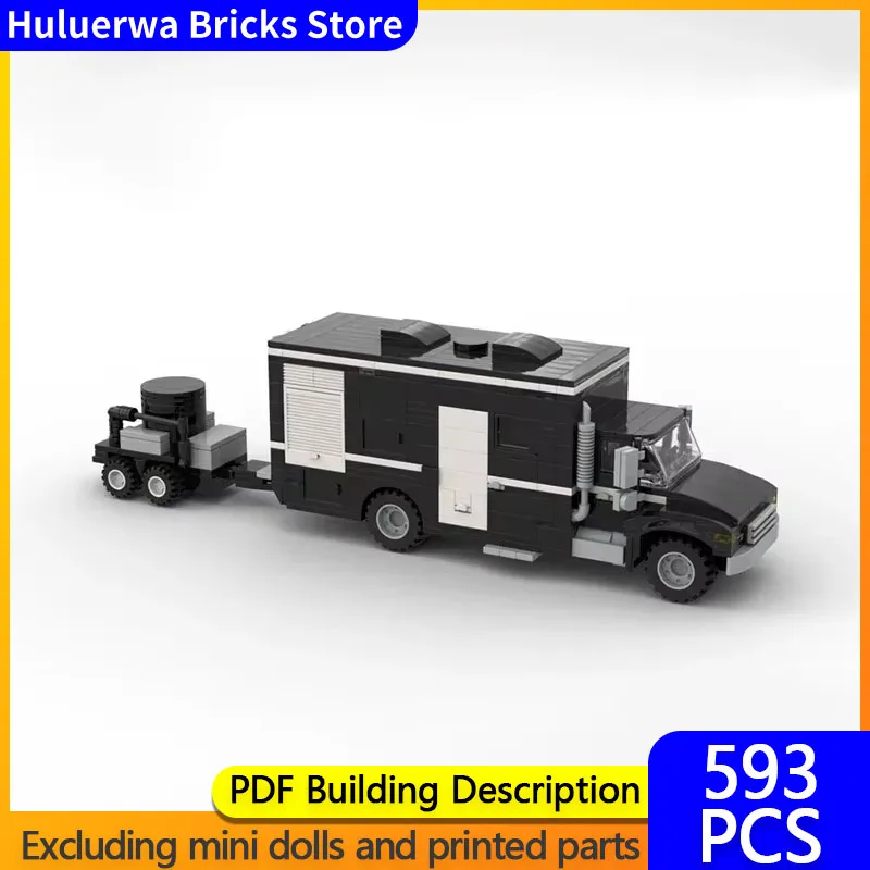 City Car Model MOC Building Bricks Dismantling Vehicle And Trailer Modular Technology Gifts Holiday Assemble Children Toys Suit