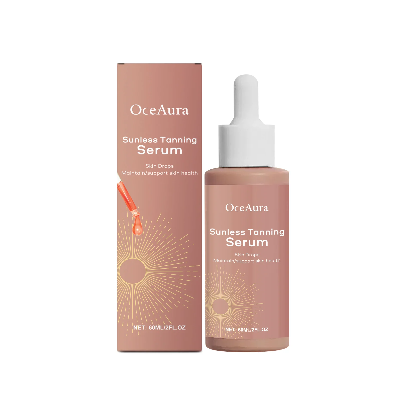 Sunless Tanning Serum Natural Bronzer Relieve Dryness Enhance Healthy Gloss Prevent Sunburn Smoothing Moisturizing Self Tanning