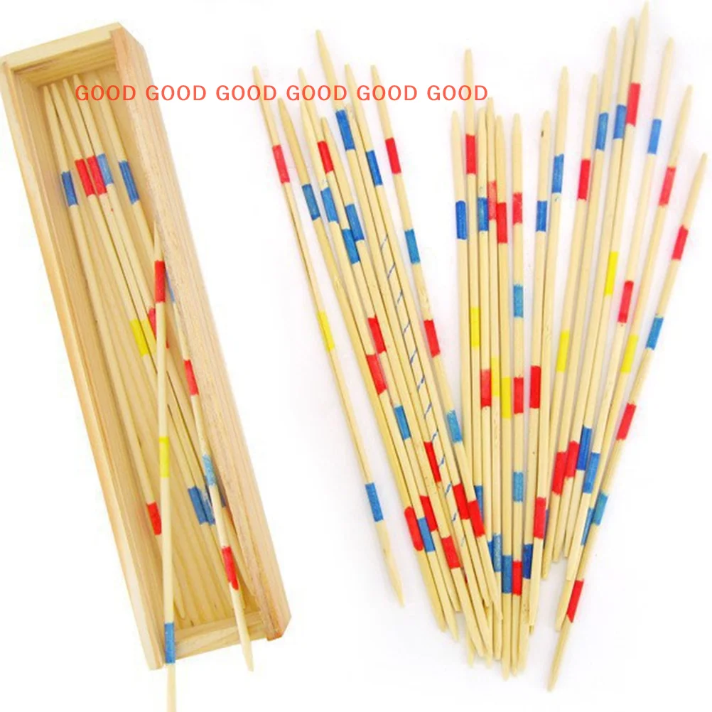 1 Set With Box Multiplayer Game Baby Educational Wooden Board Games Stick Drop Shipping Traditional Mikado Spiel Pick Up Sticks