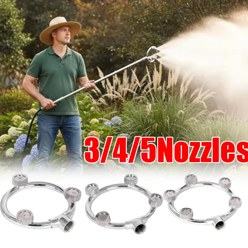 

Agricultural Sprayer Imported Nozzle Multi Head Atomizing Round Tip High Pressure Fan Shape for Farming Pesticide Applicator