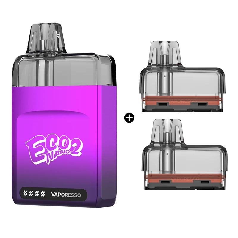 الأصلي Vaporesso ECO Nano 2 Kit 1000mAh Vape + 2 قطعة اضافية 6 مللي ECO نانو لاش شبكة جراب خرطوشة 0.6ohm E السجائر المرذاذ
