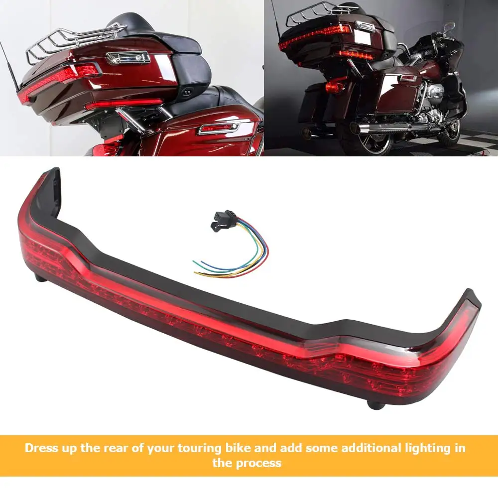 

For Harley '14-later FLHTCU FLHTCUL FLHTK FLHTKL FLTRU Motorcycle Part LED Turn Signal Brake Light Rear Trunk Pack Tail Light