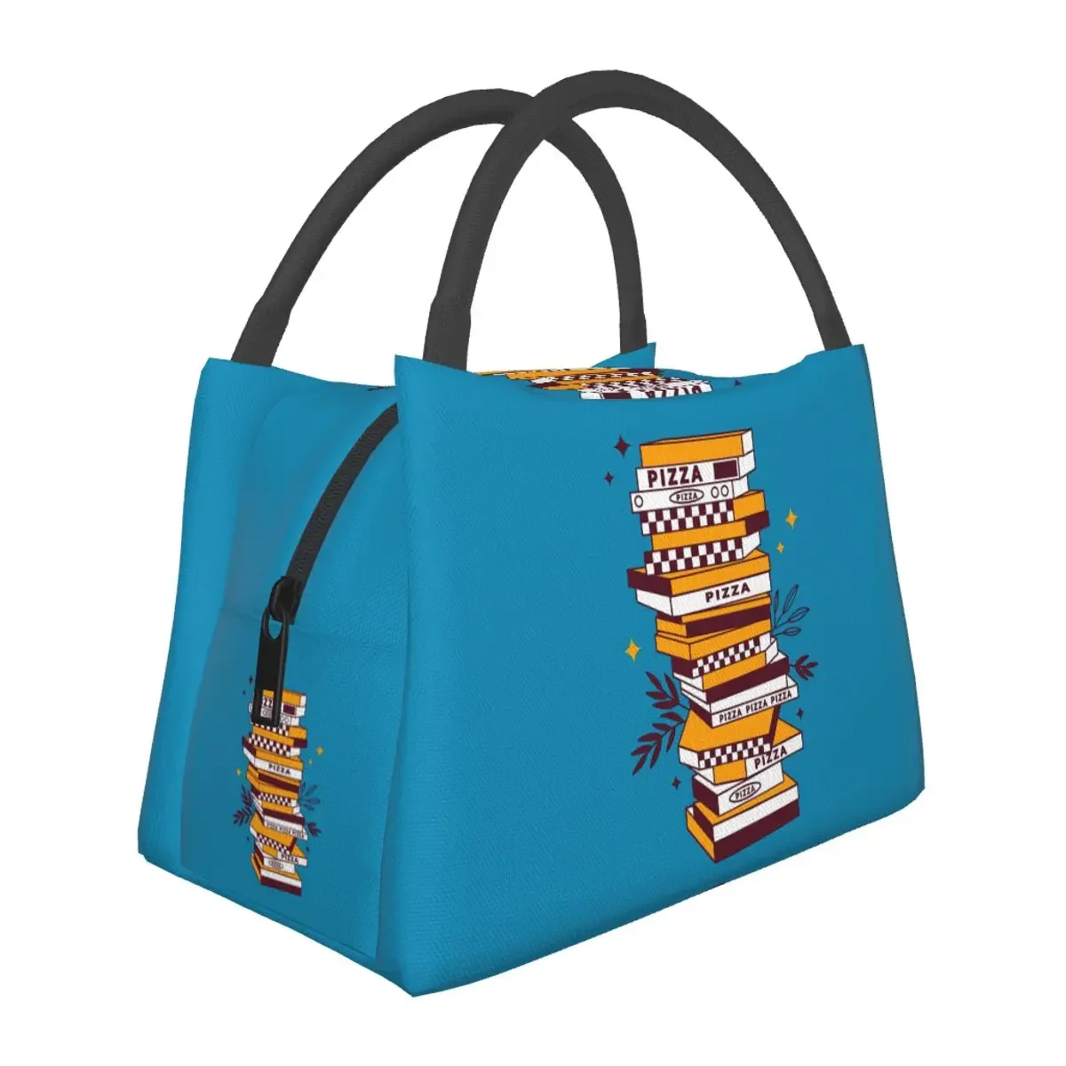 

Pizza Tower For Pizza Lovers Lunch Bags Insulated Bento Box Portable Lunch Tote Picnic Bags Thermal Bag for Woman Girl Work