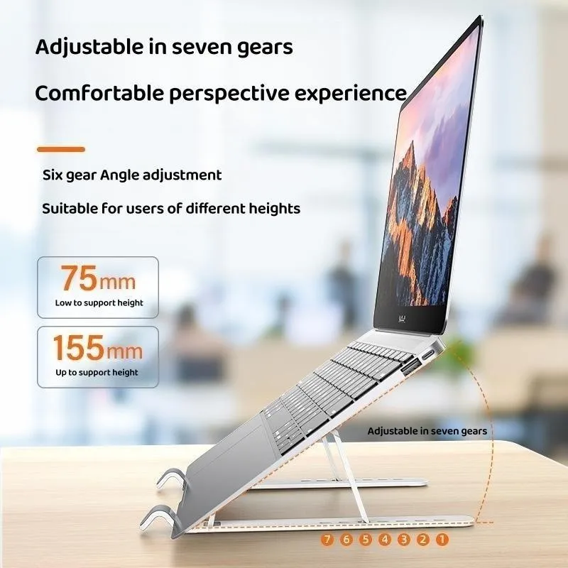 Neue Upgrade Laptop Halter Einstellbare Computer Ständer Für Tablet Macbook Notebook iPad Metall Faltbare Halterung Tragbare PC Unterstützung