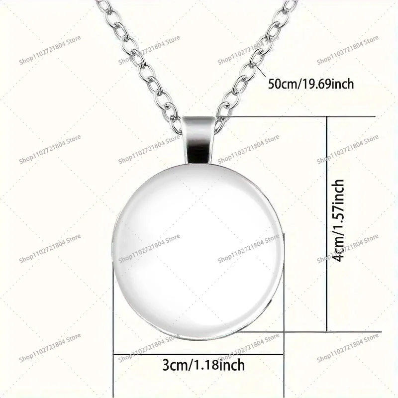 Kirbys Time Stone Necklace for Men Women Anime Cartoon Printed Fashion Necklaces Couple Good-looking Necklace Birthday Gifts view 6