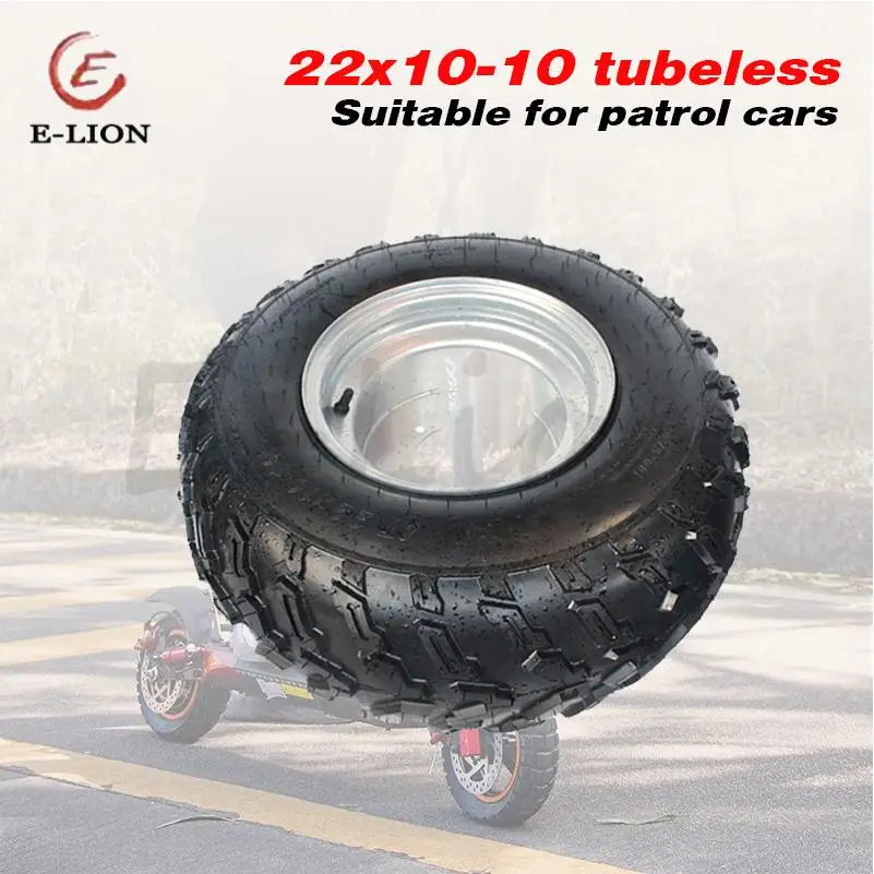 ATV 10-inch Aluminum Alloy Front and Rear Iron Wheels for 22x10-10, 23 21 22x7-10 Tires Four-wheel ATV Go Kart Wheel Parts