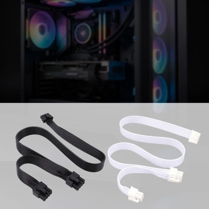 

Y1UB 12VHPWR To Double 8Pin PCIe Power Cable For Graphics Card Stable Power Supply