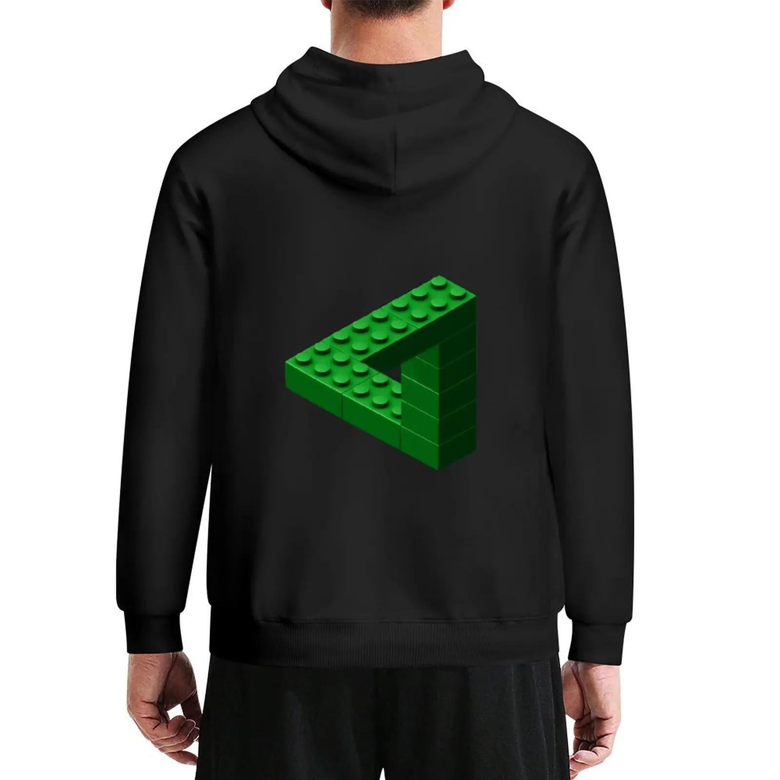 

Escher Toy Bricks - Green Hoodie men clothing autumn clothes aesthetic clothing men's coat hoodie for men