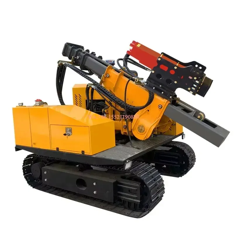 wmwmnu for Hydraulic Crawler Solar Pile Driver Machine Photovoltaic Solar Farm 50-300mm Drilling Diameter